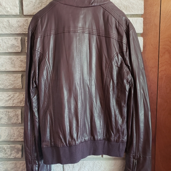 Brown Kismet Faux Leather Jacket - Picture 2 of 3